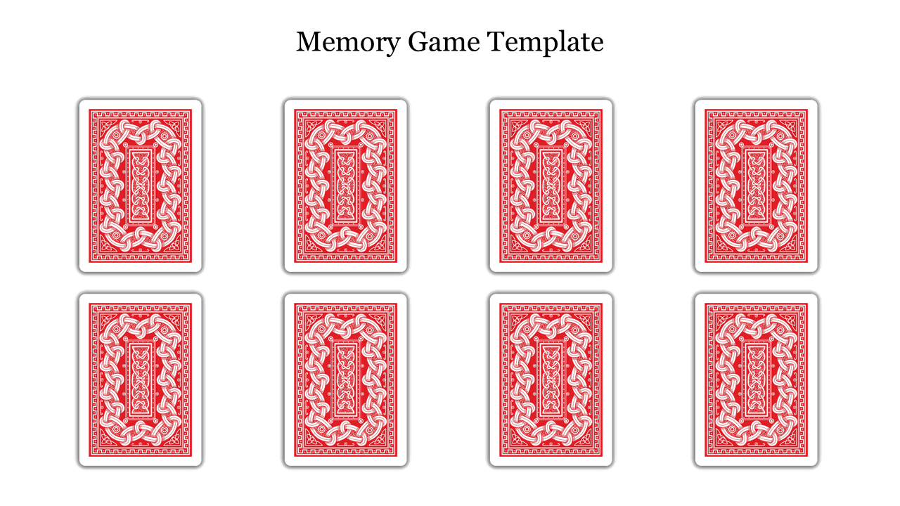 Free Memory Game PPT Template for Google Slides Presentation